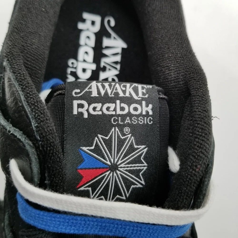 Reebok Mens Workout Plus EG6741 Black Awake Lace Up Low Top Sneaker Shoes  9 - Picture 6 of 7